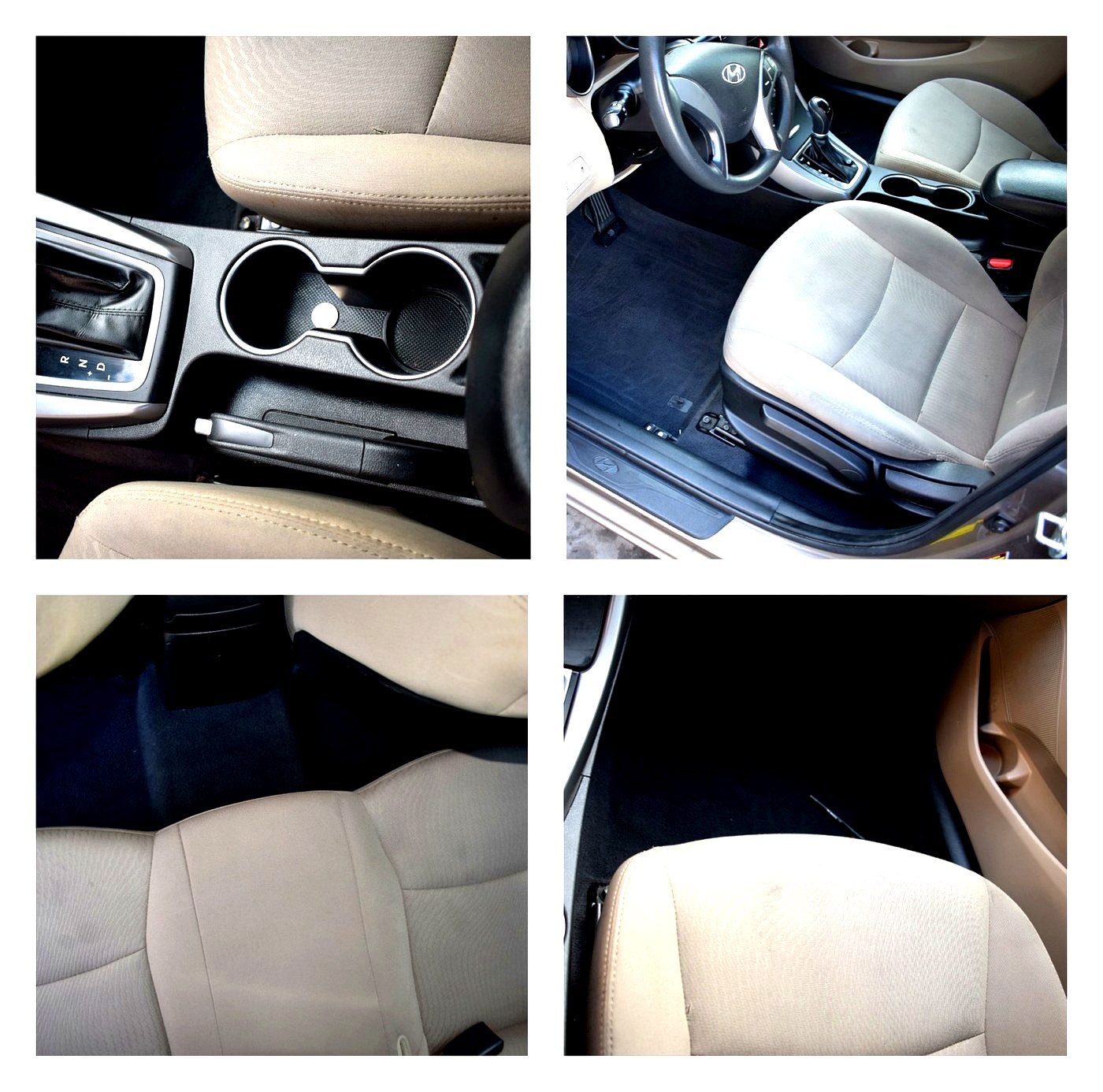 Interior detail — clean center console and seats